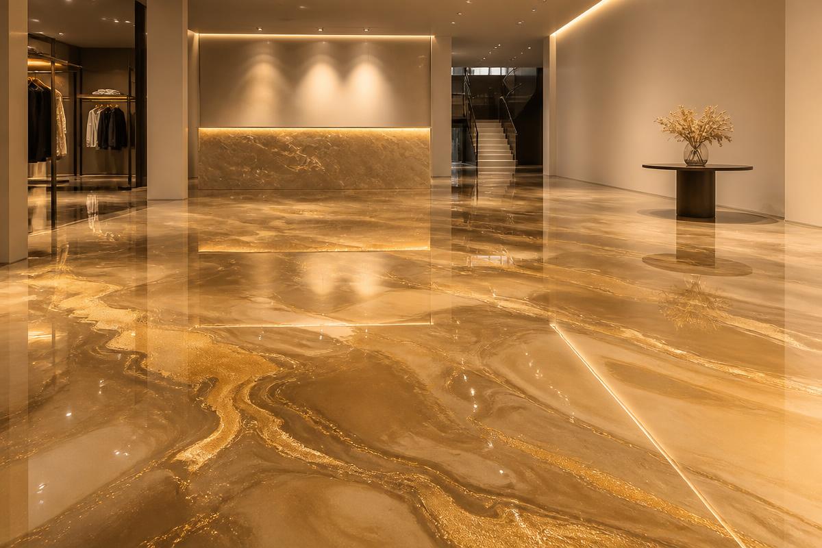 Champagne Metallic Epoxy — Gold Showroom