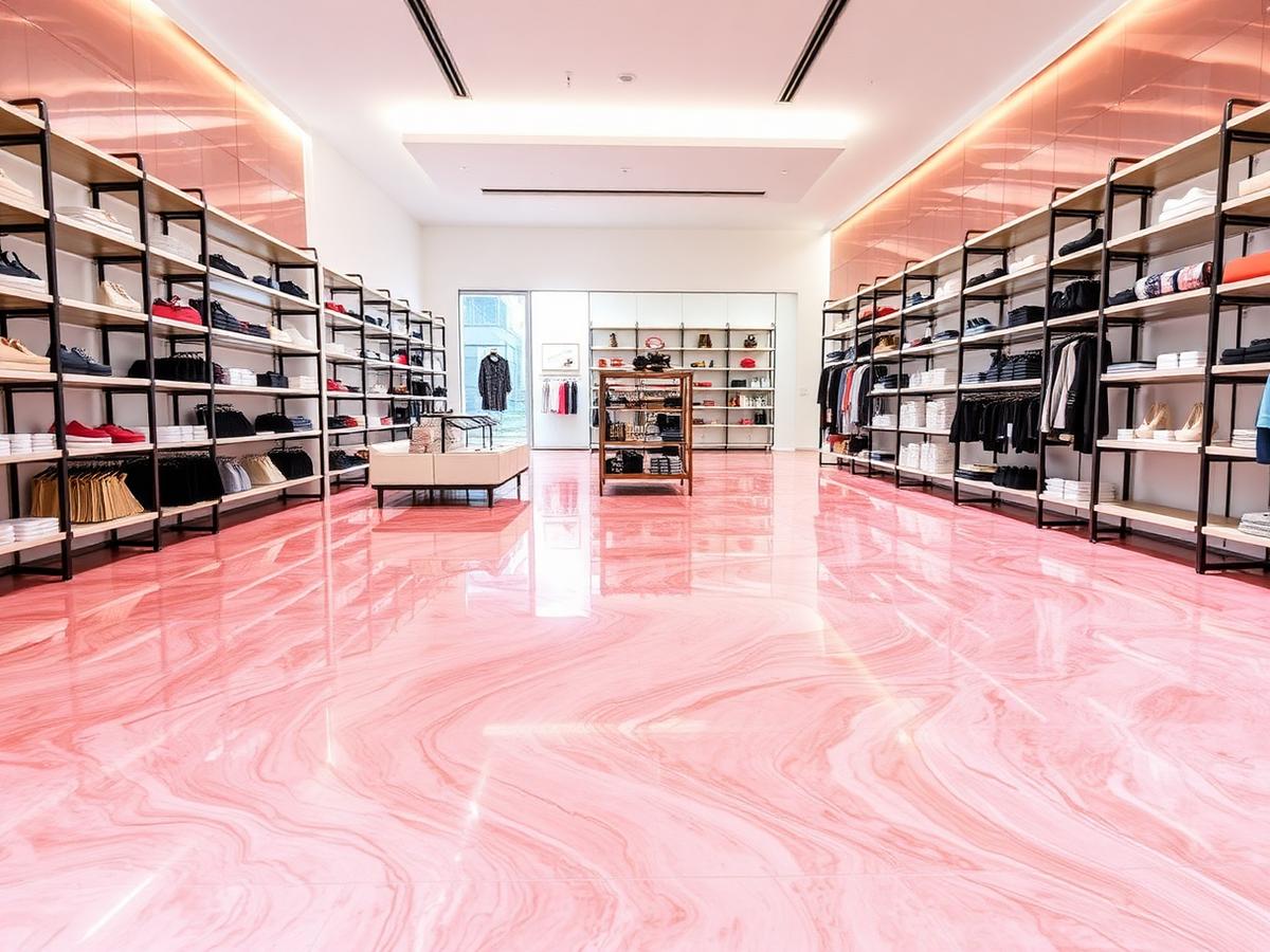 Coral & Rose Gold Metallic Epoxy — Retail Boutique